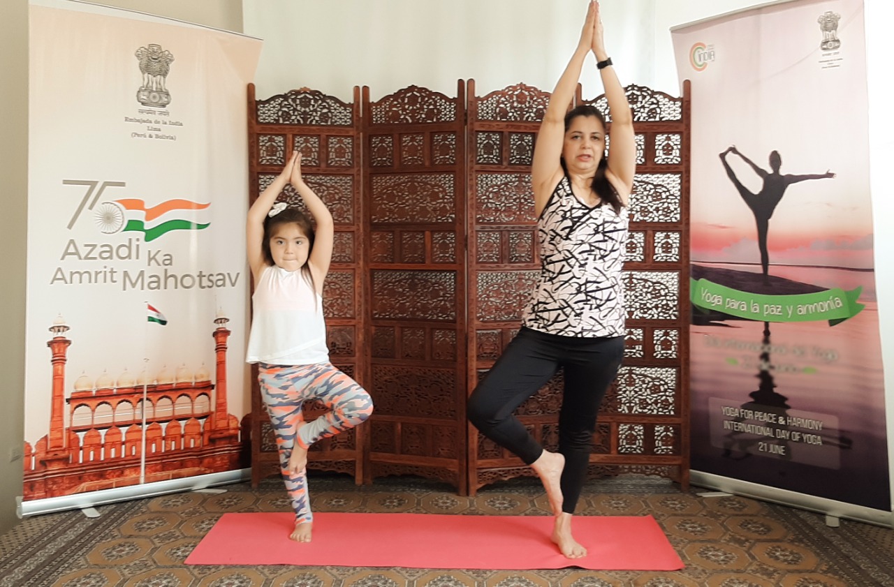 As part of #AmritMahotsav celebrations, Embassy of India, Lima in collaboration with Pachacamac Museum, Ministry of Culture, Government of Peru organised a session on Yoga for Children